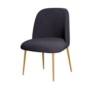 Fundas Elásticas para Sillas De Comedor con Respaldo Curvo - Funda Protectora Asiento Lavable, Tela Jacquard Banda Elástica (Juego 1/2/4/6 Und.)(Gray,1pcs)