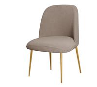 Fundas Elásticas para Sillas De Comedor con Respaldo Curvo - Funda Protectora Asiento Lavable, Tela Jacquard Banda Elástica (Juego 1/2/4/6 Und.)(Brown1,1pcs)