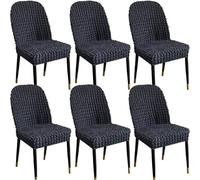 Fundas elásticas para sillas de comedor, cubierta trasera curvada extraíble para una fácil instalación, perfectas para sillas decorativas