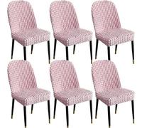 Fundas elásticas para sillas de comedor, cubierta trasera curvada extraíble para una fácil instalación, perfectas para sillas decorativas
