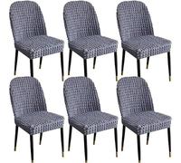 Fundas elásticas para sillas de comedor, cubierta trasera curvada extraíble para una fácil instalación, perfectas para sillas decorativas