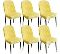 Fundas elásticas para sillas de comedor, cubierta trasera curvada extraíble para una fácil instalación, perfectas para sillas decorativas