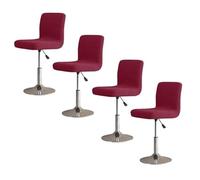 Fundas Elásticas para Taburete De Bar Pack 2/4/6 Funda para Silla con Respaldo, Fundas para Sillas De Comedor EláStica para Taburetes Altos para Bar, Casa, CafeteríA o Fiesta,Fundas Sillas ( Color : #