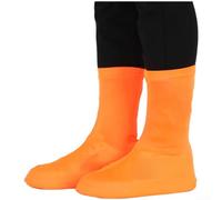 Fundas elásticas para zapatos, botines de seda a prueba de arena, antideslizantes, cobertura completa para playa, senderismo, paseos por el desierto, tallas S, M, L (naranja L (tallas 36-44))