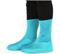 Fundas elásticas para zapatos, botines de seda a prueba de arena, antideslizantes, cobertura completa para playa, senderismo, paseos por el desierto, tallas S, M, L (azul celeste, S (talla 18-27))