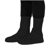 Fundas elásticas para zapatos, botines de seda a prueba de arena, antideslizantes, cobertura completa para playa, senderismo, paseos por el desierto, tallas S, M, L (negro S (talla 18-27))