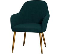 Fundas Elásticas Protectoras para Sillas con Respaldo Curvado Y Reposabrazos, Lavables Y Extraíbles, De Spandex Suave, Ideales para Comedor, Oficina Y Sala De Estar(Teal,1 Pack)