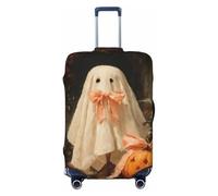 Fundas elásticas vintage para equipaje de viaje, a prueba de polvo, resistentes a los arañazos, para Halloween, fantasmas en un bosque oscuro, para maleta, de 22 a 24 pulgadas