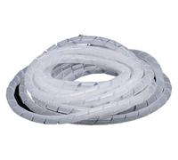 Fundas espirales para cables, Cable Spiral Wrap Sleeve 3 Meter Black White ID 3-10mm Flame(Id5mm White 3 Meter)