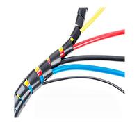 Fundas espirales para cables, Spiral Cable Wrap Black 3mm-30mm Diameter 2m-50m Length For Wire Organization(12mmx10m)