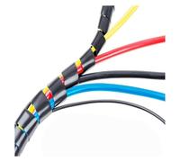 Fundas espirales para cables, Spiral Cable Wrap For Wire Organization Black Multiple Sizes(12mmx10m)