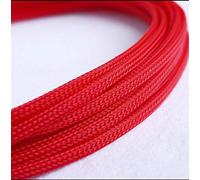 Fundas Extensibles for Cables de Pet de 10 m - Protector de Cables de Piel de Serpiente Trenzado Flat y Ajustado, ignífugo(Red,10mm)
