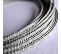 Fundas Extensibles for Cables de Pet de 10 m - Protector de Piel de Serpiente de Alambre Trenzado Plano y Ajustado for Cables, ignífugo(Grey,3mm)