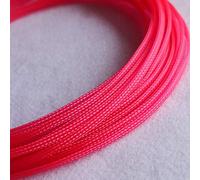Fundas Extensibles for Cables de Pet de 10 m - Protector de Piel de Serpiente de Alambre Trenzado Plano y Ajustado for Cables, ignífugo(UV Pink,10mm)