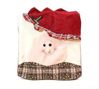 Fundas festivas para sillas de Navidad con diseño de Papá Noel y muñeco de nieve, funda para silla de comedor para decoración de mesa de Navidad, protector de asiento de tela suave (muñeco de nieve)