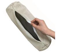 Fundas for Almohada Cervical de 40 x 15 20x80 20x100cm, con Cremallera, for Almohadas de Espuma Viscoelástica y Almohada Cervical(Beige,20x80cm)