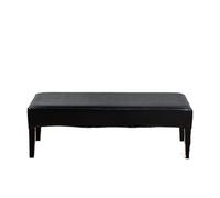 Fundas for bancos de comedor de cuero Pu elástico, funda impermeable for banco, Protector de banco lavable extraíble for sala de estar y cocina para Comedor(Black)