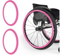 Fundas for llantas de empuje for silla de ruedas, empuñaduras antideslizantes, 1 par de fundas de mano de silicona, cubierta protectora for empuje manual, accesorios for empuñaduras de rueda trasera (