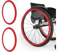 Fundas for llantas de empuje for silla de ruedas, empuñaduras antideslizantes, 1 par de fundas de mano de silicona, cubierta protectora for empuje manual, accesorios for empuñaduras de rueda trasera (