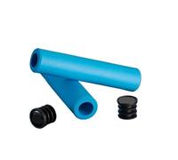 Fundas for Manillar de Bicicleta, 130 mm, Protector de Goma Verde y Negro, Antideslizante, 1 par de empuñaduras de Esponja de Silicona.(Blue)