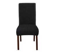 Fundas for sillas de Comedor, elásticas, Lavables y Desmontables, for el hogar, restaurantes y Banquetes.(Black,1pc)
