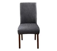 Fundas for sillas de Comedor, elásticas, Lavables y Desmontables, for el hogar, restaurantes y Banquetes.(Dark Gray,1pc)