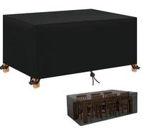 Fundas grandes para muebles de exterior, impermeables, 210 x 190 x 90 cm, tela Oxford resistente al viento, anti-UV, rectangular, funda para muebles de patio, mesa de jardín, sofá, conjuntos de