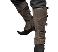 Fundas Históricas para Calzado - Envolturas para Piernas Renacentistas, Protectores De Botas Piratas De Piel Sintética, Accesorios De Vestimenta Medieval - Auténticos Adornos para Botas Piratas
