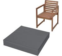 Fundas Impermeables cuadradas para Muebles de jardín de 40x45x8cm (15.8x17.7x3.2in) para Exteriores. Cojines Antideslizantes Impermeables. Relleno de Esponja de Alta Densidad. Funda con cre