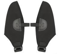 Fundas impermeables para botas de esquí, gruesas, cálidas, protectores de zapatos de nieve resistentes a la abrasión, equipo de pie aislado para esquí, snowboard, deportes al aire libre, color negro