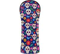 Fundas impermeables para cabeza de palo de golf con etiquetas de números, diseñadas para adaptarse a todas las maderas y conductores, diseño de calavera de azúcar y gatos