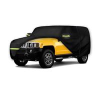 Fundas Impermeables para Coche Hummer H2 SUV 2002-2009 (Negro) 210T Personalizadas, 6 Capas, Resistentes, Impermeables, protección para Todo Tipo de Clima al Aire Libre
