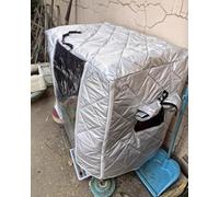 Fundas impermeables para jaulas de perros, aislamiento térmico para uso en exteriores, escudo de privacidad para jaulas de mascotas, ideal para patio trasero y garaje, protección duradera para casetas