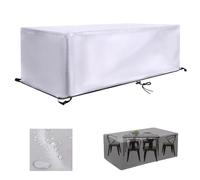 Fundas impermeables para muebles de exterior, 400 x 300 x 90 cm, tela Oxford, protección resistente a la intemperie, resistente a los rayos UV, protección para muebles de jardín