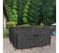 Fundas impermeables para muebles de exterior, protector de mesa y silla Oxford 210D con clips seguros y rejillas de ventilación (54 x 54 pulgadas)