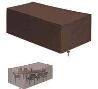 Fundas impermeables para muebles de jardín, 90 x 90 x 90 cm, tela Oxford 420D resistente, protectores de mesa de patio al aire libre, protección contra todo tipo de clima para tu juego de muebles