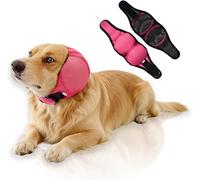 Fundas impermeables para orejas de perro, sin solapa, orejeras para perros, protección contra el ruido y alivio de la ansiedad, gorro de ducha ajustable con capucha para baño y natación (azul, L)