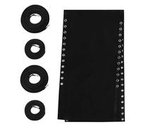 Fundas impermeables para sillas de jardín, fundas para sillas de jardín, cubierta para tumbonas, kit de reparación plegable, tela de repuesto, paño de reparación plegable con 4 cuerdas, ropa