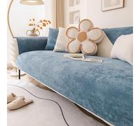 Fundas Impermeables para Sofás Seccionales, Fundas Lavables para Sofás, Protector De Muebles Duradero para Sala De Estar Y Mascotas, Ajuste Universal, Dark Blue 30x50cm Lumbar Cushion Cover