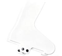 Fundas impermeables para zapatos de ciclismo para bicicletas de carretera con sastrería aerodinámica y puntos de fijación dobles (talla L, blanco)