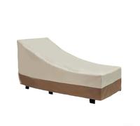 Fundas impermeables resistentes para sillas de estar al aire libre, fundas de diván de patio beige y café con rejillas de ventilación y asas reforzadas, tela protectora resistente a la intemperie para