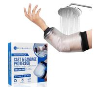 Fundas impermeables reutilizables para brazo de ducha, 37 x 20 cm para una protección adecuada de heridas, cubierta de ducha PICC Line y protector de manga impermeable para IV, cubierta de línea de