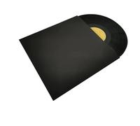 Fundas interiores de vinilo, Fundas Interiores De Papel Kraft Compuesto, Cubiertas Exteriores Cartón, Paquete 10, Multicolor, 12 Pulgadas(12in Black Without)