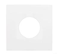 Fundas interiores para LP para discos de vinilo, 20 piezas de papel blanco con esquinas redondeadas para una fácil inserción (ángulo recto de 10 pulgadas)
