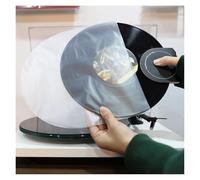 Fundas internas para Discos de Vinilo Fundas Interiores Transparentes de 10 Pulgadas, Fundas Protectoras Discos Vinilo plástico antiestáticas 3 Mil, Bolsas for, 25/50 Uds(Transparent 25PCS)