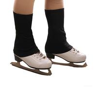 Fundas lavables a máquina para zapatos de patinaje hechas de mezcla de poliéster y elastano para ensayo de pista de hielo y uso en escenario (negro)