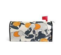 Fundas magnéticas decorativas para buzón, diseño de elefante y mandarina de estilo antiguo, para buzón de San Patricio, tamaño estándar