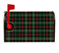 Fundas magnéticas para buzón de invierno con diseño clásico de tartán de 53 | Impresión tradicional de tartán, cubierta de buzón, fijación magnética, decoración exterior resistente a la intemperie