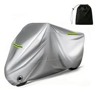 Fundas Motos para BMW G 650 x Challenge 2007 2008 2009 2010, Cubre Moto Impermeable Protector Viento Antipolvo UV Exterior Protector Accesorios,Silver