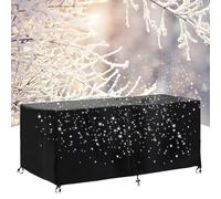 Fundas Muebles Jardin 180x60x104cm/LxWxH Funda Exterior Impermeable, Funda Mesa Exterior, Funda Sofá Exterior Impermeable, para Juego De Muebles De Jardín Funda Exterior Impermeable Sofa-Negro